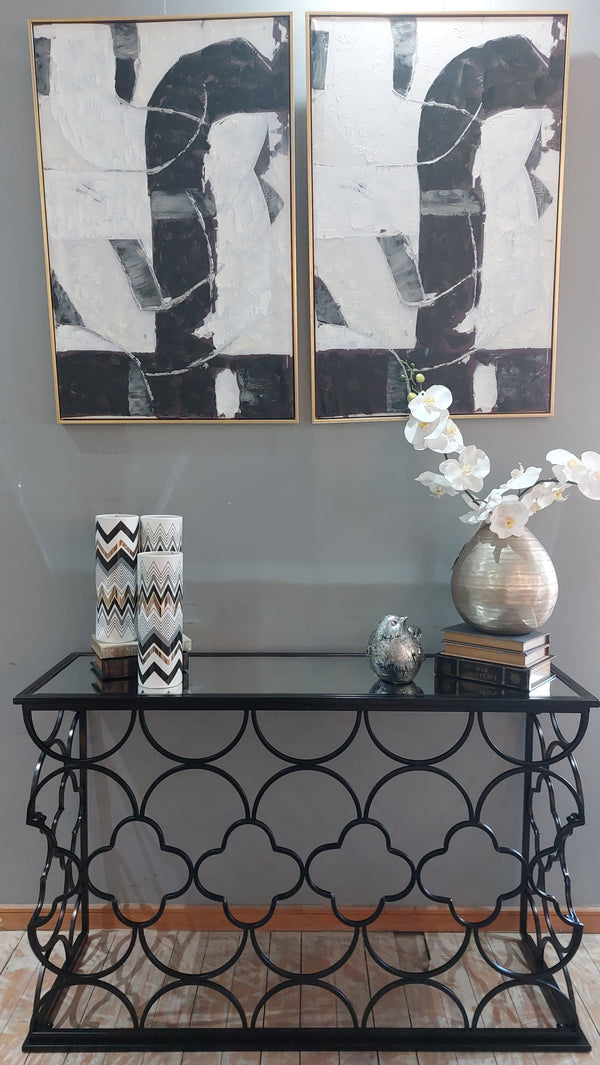 Arrimo diseño fierro negro