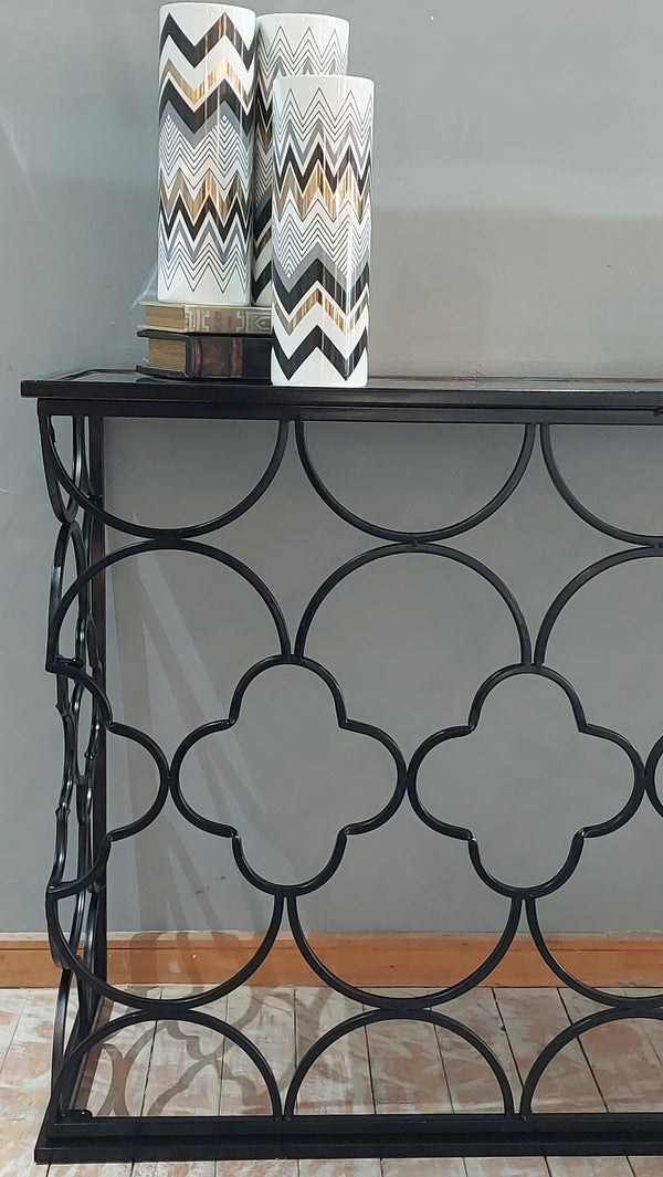 Arrimo diseño fierro negro