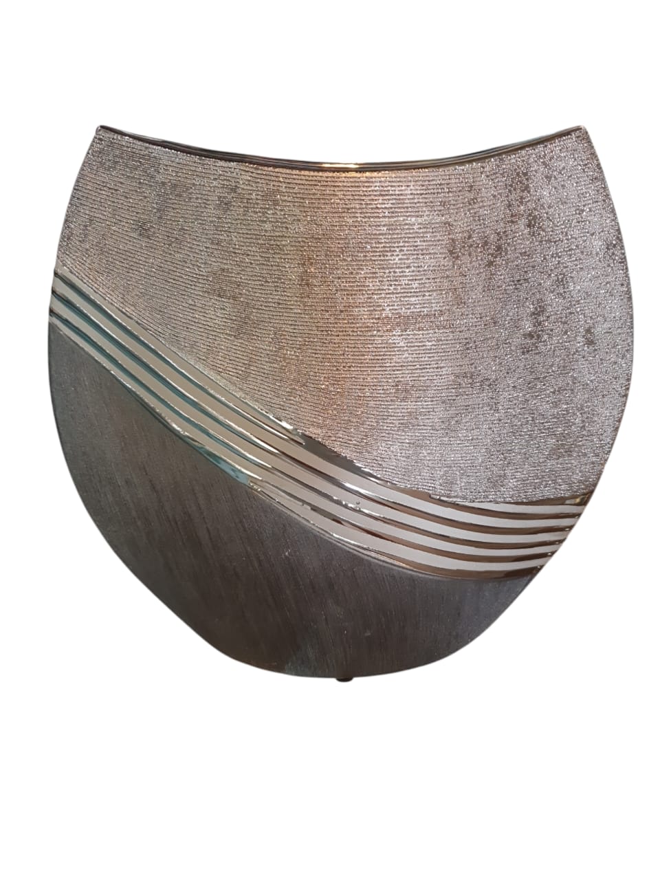 Pack Bandeja Hoja Plata y Jarrón Luxa