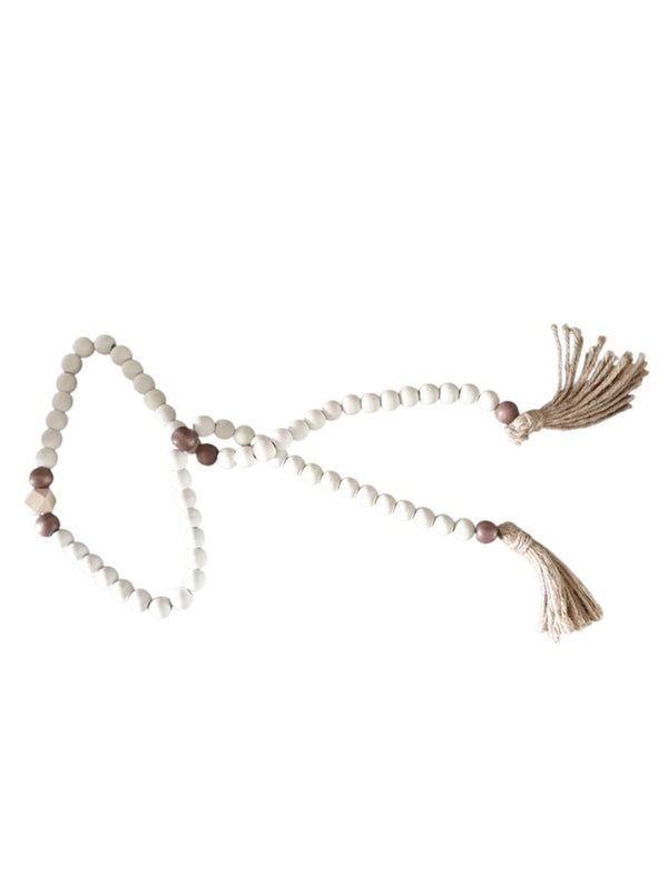 Cuerda bolas de madera