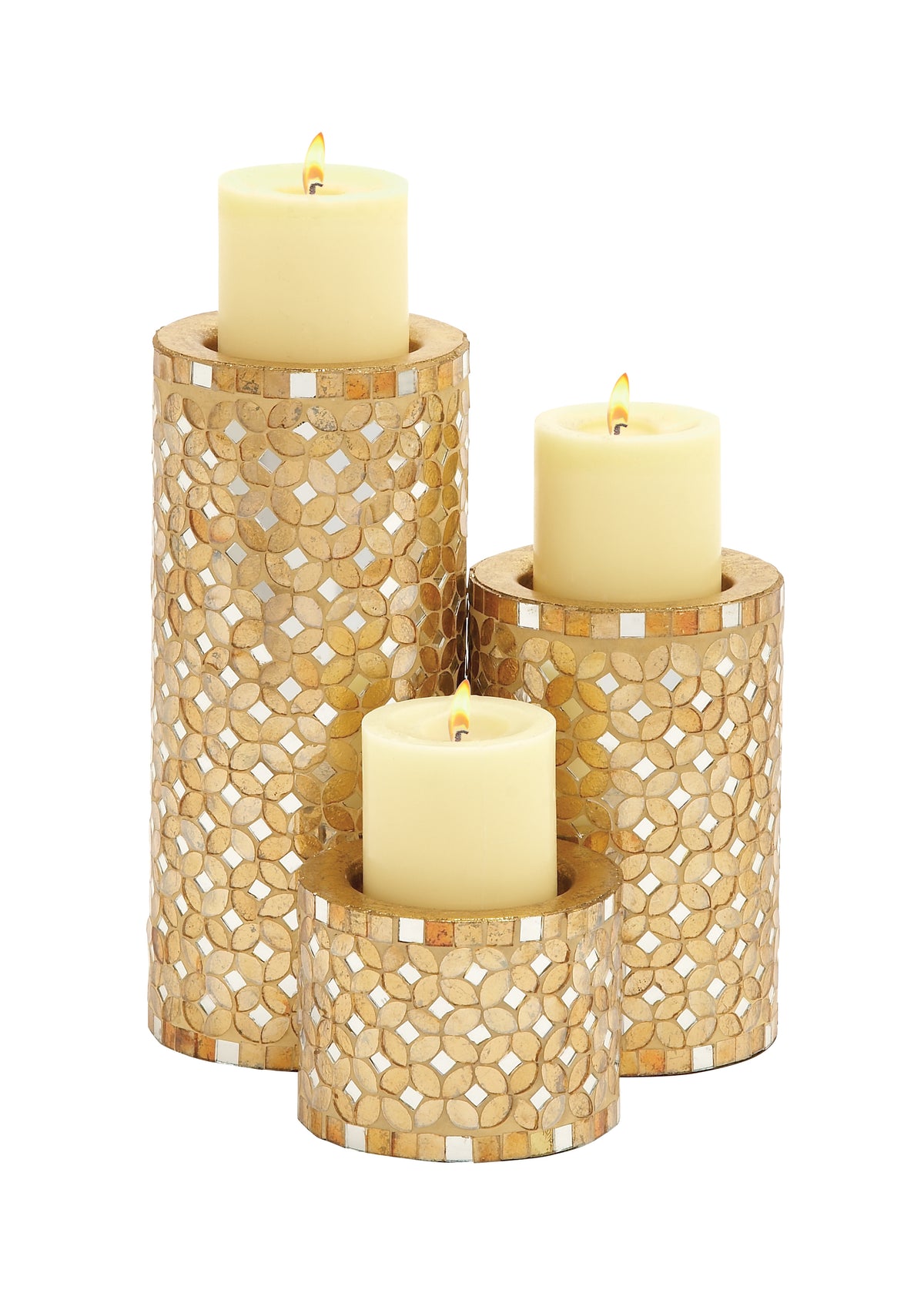 Set candelabros brillantes