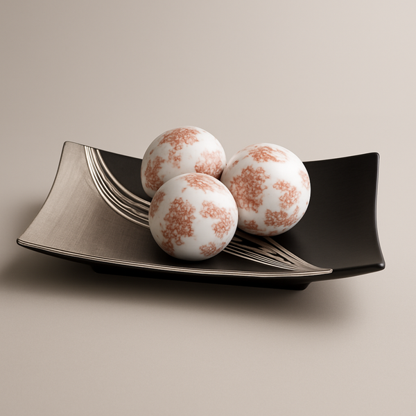 Pack Bandeja Richi y 3 Esferas Rojas