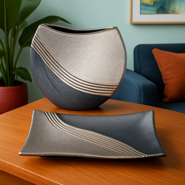 Pack Bandeja Richi y Jarrón Luxa