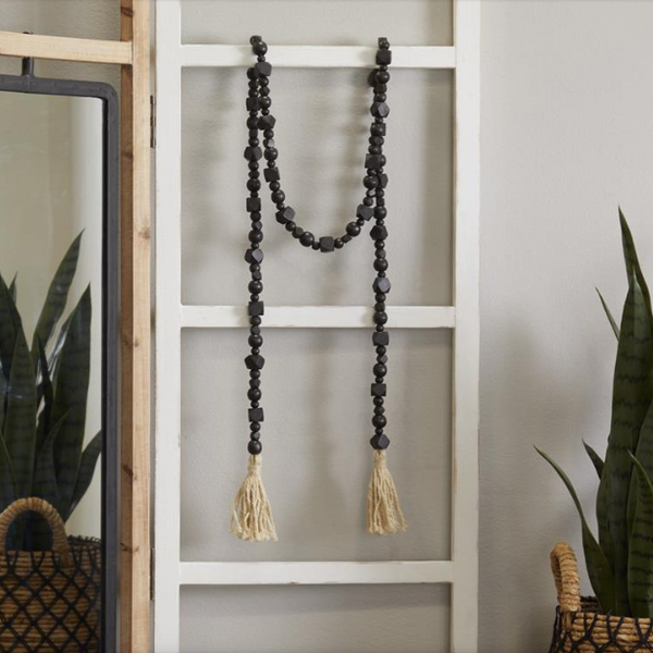 Cuerdas con eslabones de madera negro