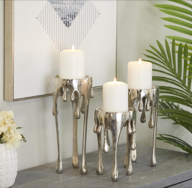 Set de candelabros Pink