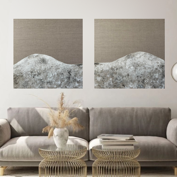 Cuadro duo Mediterraneo 50*50