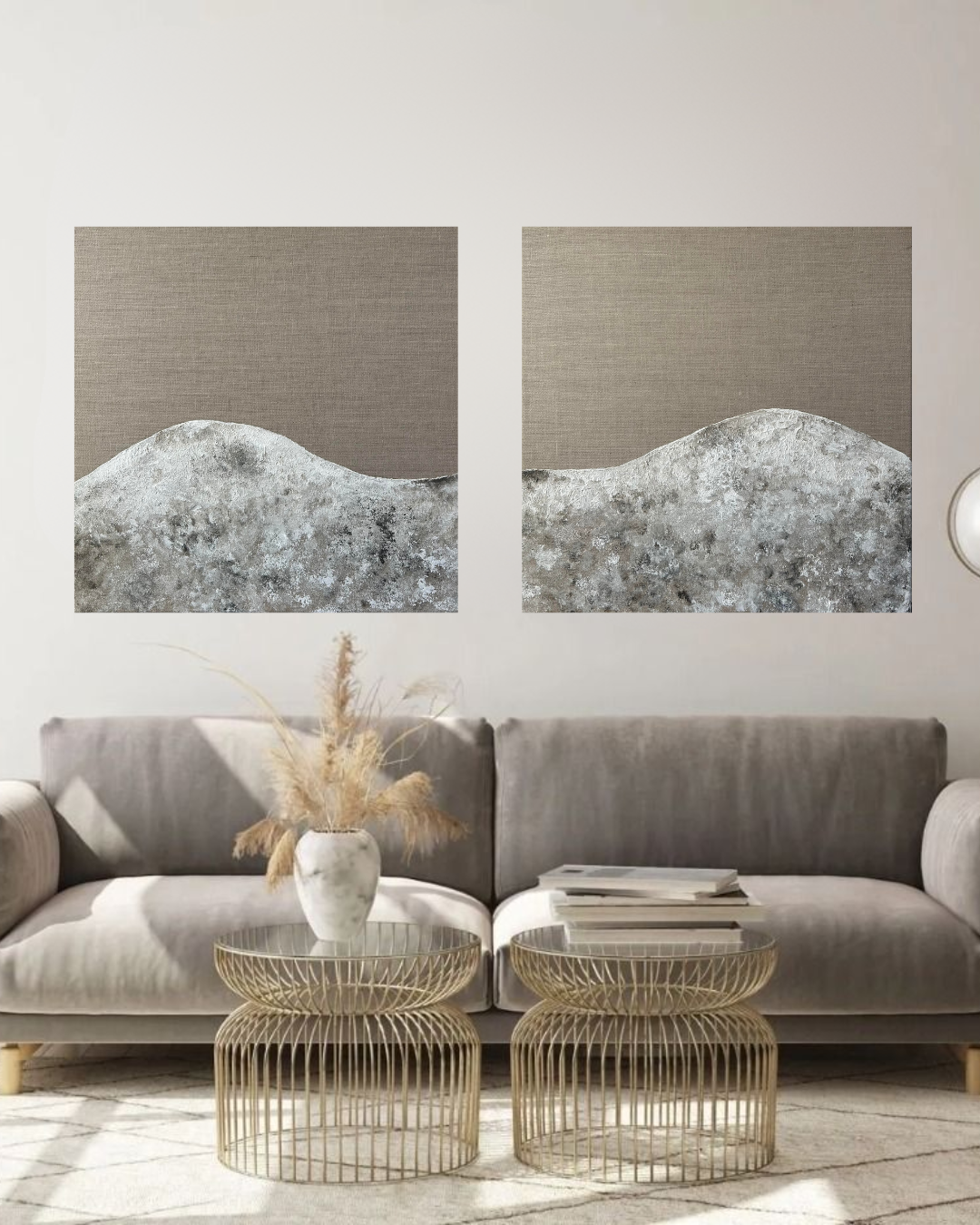 Cuadro duo Mediterraneo 50*50