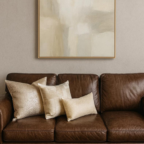 Cojín cruz dorado beige 50*50