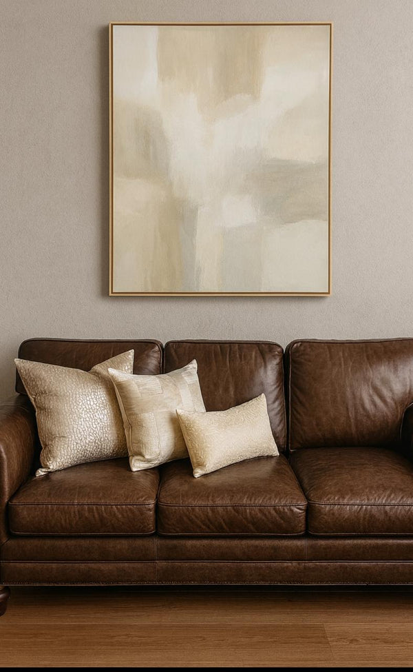 Cojín cruz dorado beige 50*50