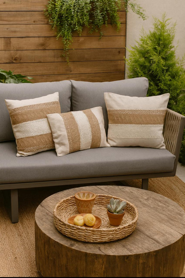 Cojín telar beige 40*40