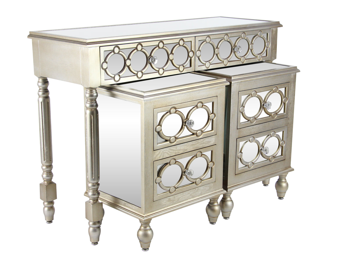 Velador Madera Espejo