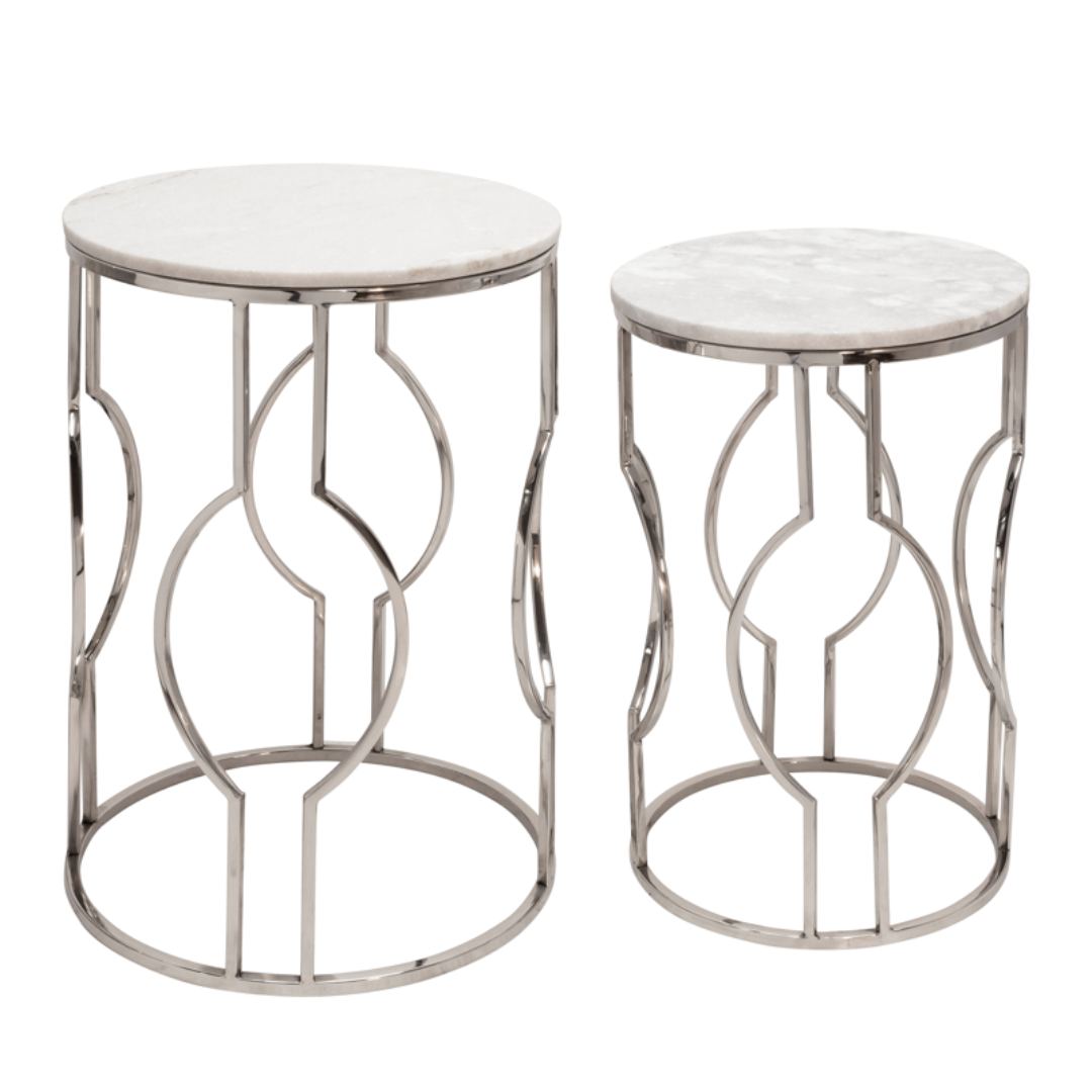 Mesa lateral Base marmol