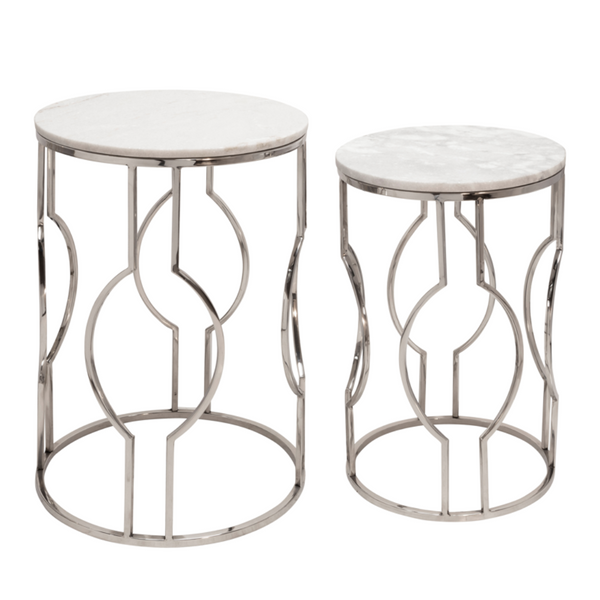 Mesa lateral Base marmol